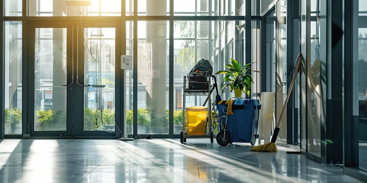Reinigungswagen für Büroreinigung